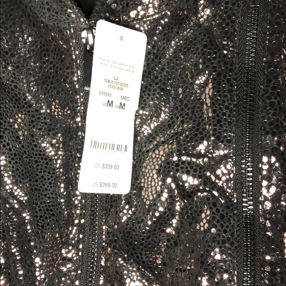 Bebe foiled leather jacket - Picture 2 of 4